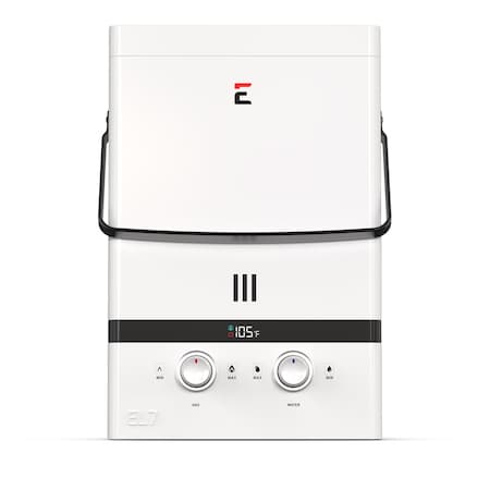 Eccotemp Luxe 1.85 GPM 52K BTU Outdoor Portable Tankless Water Heater with LED Display EL7